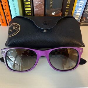 Ray-Ban Violet Sunglasses with Black Case